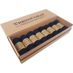 Trendcorap Premium 8'li Dikişsiz Bambu Erkek Spor Bilek Patik Çorap Siyah - Lacivert - 41 - 45