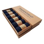 TrendCorap Premium Bambu Dikişsiz Mevsimlik Erkek Soket Çorap 6 lı Kutu (Lacivert, 41-45)