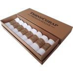 Trendcorap Premium Dikişsiz Bambu Kadın Spor Bilek Patik Çorap 8 li Kutu (Beyaz, 35-41)