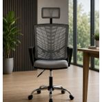 Trendcore Premium Fileli Çalışma Koltuğu Ergonomik Ofis Sandalyesi Sekreter Çalışma Koltuğu - Gri