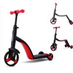 Trendd Aydınlatma Tekerlekleri Katlanabilir ve Deforme Olabilir Scooter (Yurt Dışından) - Kırmızı - 1-5 yaş