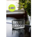 TrendDeco 6'lı Cam Kase Seti Sütlaç Tatlı Kasesi
