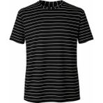 Trender 26YSS9000021 Siyah Erkek T-Shirt Ottoban Çizgili - 5-Siyah - 2XL
