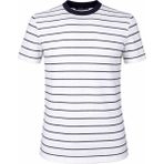 Trender Çizgili Erkek T-Shirt 4039 - İndigo - 2XL