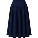 Trender Düz Lacivert Kadın Etek 4471 - S