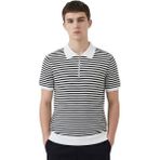 Trender Gipeli Waffle Yarım Fermuarlı Çizgili Erkek T-Shirt 4055 Siyah - XL