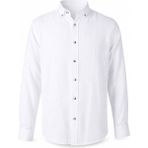 Trender Hasır Keten Beyaz Erkek Gömlek 26YEH2000006 - XL
