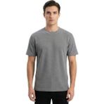 Trender O Yaka Amerikan Pike Erkek T-Shirt 2387 Açık Gri