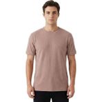 Trender Waffle O Yaka Erkek T-Shirt 2709 Pudra - Açık Pudra