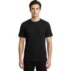 Trender Waffle O Yaka Erkek T-Shirt 2709 Siyah - XL
