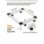 Trendesk Beyaz Eşya Altlığı Buzdolabı Bulaşık Çamaşır Makinesi Taşıma Altlığı Metal Çeksür 60*51 1061-CN