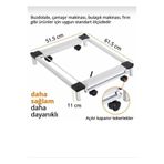 Trendesk Beyaz Eşya Altlığı Çeksür Tekerlekli Çamaşır,Bulaşık, Buzdolabı Makinesi Altlığı 61,5*51,5 1080-