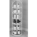 Trendesk Metal Cok Amacli Raf 6 Katli Beyaz Ayakkabilik 105*30*14 Cm