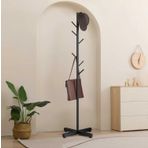 TRENDESK Metal Siyah Ayaklı Askılık Portmanto Modern Elbise Askısı Konfeksiyon Askısı 165 cm