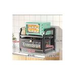 Trendesk Metal Siyah Mutfak Tezgah Üstü Çekmeceli Organizer 35*35*26,5*14