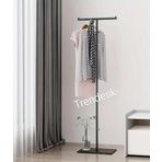 Trendesk Metal T Siyah Ayaklı Askılık Elbise Askılık 6002