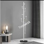 Trendesk Modern Metal Beyaz Ayaklı Askılık Elbise Askısı 165*30 Cm 6004