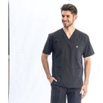 Trendform Doktor Hemşire Diş Hekimi Sağlıkçı Nöbet V Yaka Forma Üst Ceket Siyah Erkek - XL