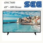 Trendglass Seg 43SC7600 43 İnç 109 Ekran LED LCD Tv Ekran Koruyucu Panel
