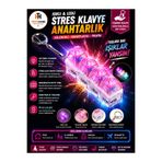 Trendhane Işıklı Mekanik Klavye Tuşlu Stres Anahtarlığı Click Sesli RGB Fidget Toy