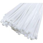 Trendhane Kablo Bağı- Plastik Kelepçe - 3.6 x 300 mm - Cırt Kelepçe Beyaz 100 Adet Paket