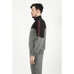 Trendhill Pamuklu Büyük Beden Erkek Eşofman Takımı 201513 - 5XL - Antrasit Melanj