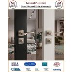 Trendhomm Sedir Rozetli Iç Kapı Kolu - Nikel Saten - Wc Banyo