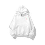 Trendiz Kadın Minik Kalp Sweatshirt Beyaz
