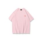Trendiz Kadın Minik Kalp Tshirt Pembe