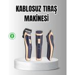 Trendlia Unisex Şarjlı Saç ve Sakal Tıraş Makinesi – Ayarlanabilir Tarak Başlıkları, Sessiz Motor