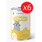 Trendlıne Konserve Sos İçinde Et Parçacıklı Tavuklu Yetişkin Kedi Maması 400 G*6 Adet
