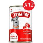 Trendline Trendlıne Konserve Sos Içinde Et Parçacıklı Kuzu Etli Yetişkin Köpek Maması 400 G*12 Adet