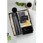 Trendmiya 500 Ml Dereceli Termos & Black Suede Erkek Parfüm Hediye Seti