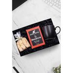 Trendmiya Alerya Premium Filtre Kahve & Siyah Mat Kupa & Bademli Kurabiye Hediye Seti