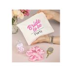 Trendmiya Bride Ham Bez Çanta & 30 ml Kolonya & Saten Toka & Peri Ayna Bride To Be Hediyelik Set
