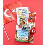 Trendmiya Çocuk Dikim Kiti & Mini Haribo & Kart Oyunu & Züber Kidz & Türk Bayrağı & Balon Hediye Seti