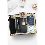 Trendmiya Defter & Kılıflı Cam Matara & Kalem & Not Tutucu & T Kupa & Filtre Kahve & Fotoğraf Seti