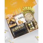 Trendmiya Doğum Gününe Özel Vintage Kupa & Harf Mum & İyi Ki Doğdun Taç & Godiva Çikolata Hediye Seti