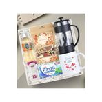 Trendmiya Kupa & French Press & Bitki Çayı & Kolonya & Apitera Bal & Pastil Hediye Seti