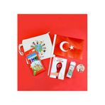 Trendmiya Kuru Boya & Bez Çanta & Türk Bayrağı & Balon & Köpük Baloncuk 23 Nisan Hediye Seti