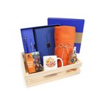 Trendmiya Kutulu Defter Kalem Seti & Kalın Şal & Filtre Kahve & Kupa & Kolonya Hediye Seti