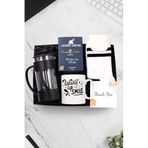 Trendmiya Tasarımlı Beyaz Kupa & Siyah French Press & Alerya Premium Filtre Kahve & Kolej Çorap Hediye Seti