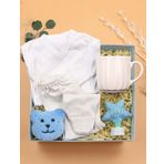 Trendmiya Yenidoğan Bebek Takımı & Kupa & Banyo Süngeri & Renkli Yıldız Işık Hediye Seti
