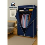 Trendmiz student Bez Dolap | Metal İskeletli Kumaş Gardırop | Toz Geçirmez Fermuarlı Hurç Dolap