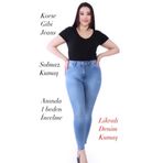 TRENDNATUREL Büyük Beden Battal Jeans Buz Mavi Tırnaklı (toparlayıcı)-beden Tablomuza Bakınız