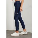 TRENDNATUREL Koyu Mavi Likralı Kargo Jeans Pantolon-beden Tablomuz Mevcuttur