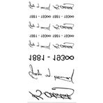 Trendonline Atatürk İmza Geçici Vücut Dövmesi