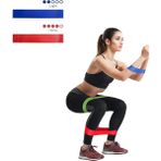 Trendpoint 2 Li Farklı Dirençte Aerobik Bandı Pilates Squat Çalışma Lastiği - 2 Adet - Renkli