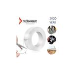Trendpoint 5 Metre Çift Taraflı Nano Süper Güçlü Bant Teknolojili Extragüçlü Duvar Çerçeve Taşıyıcı - Şeffaf