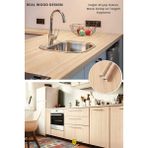 Trendpoint Kendinden Yapışkanlı 60CM×300CM Doğal Ahşap Dokulu Mutfak Dolap Masa Kaplama Duvar Kağıdı - 60cm ×300cm